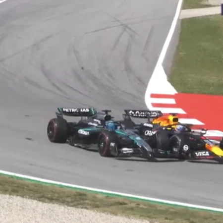 Макс Ферстаппен признал вину за столкновение с Джорджем Расселлом в Испании